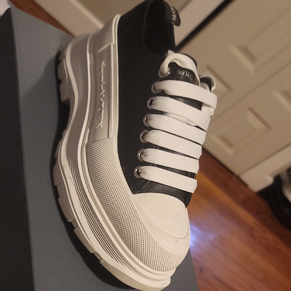 Alexander McQueen Black and White Sneakers